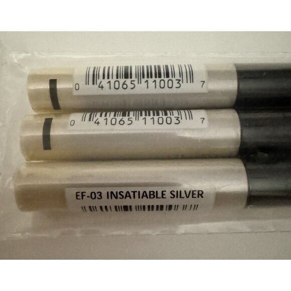 Jordana Eye Fixation Long Wearing Shadow Lot of 3 EF-03 Insatiable Silver - Picture 2 of 2